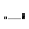 Sony HT-S20R 5.1 TV Soundbar Dolby Surround met bekabelde subwoofer en luidsprekers aan de achterkant, Zwart