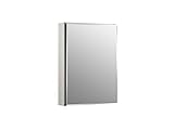 Kohler K-Cb-Clc2026Fs Frameless 20 Inch X 26 Inch Aluminum Bathroom Medicine Cabinet; ; Recess Or Surface Mount