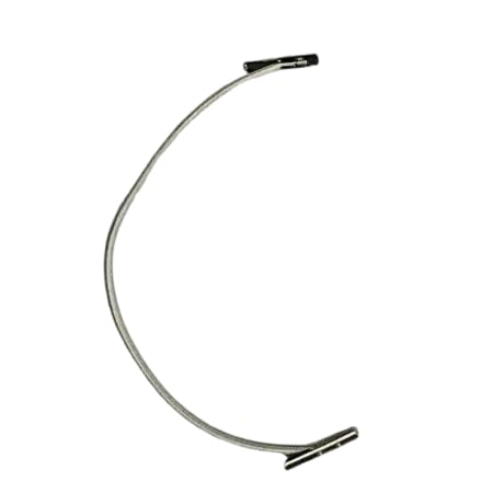 White Treasury Tag Metal End 100mm (25)