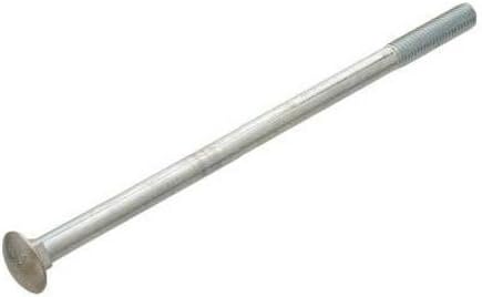 Crown Bolt 86830 02510 3/8-Inch 16 by 4-Inch Coarse Thread Zinc Plated Steel Carriage Bolts, 25-Pack