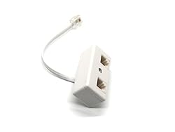 2-Way RJ11 Telephone Plug to RJ11 Socket Adapter