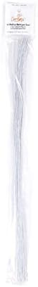 DECORA 50 Florist Wires, White, gauge 22