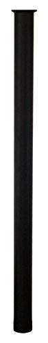 Qualarc LSLM-PST LetterSentry Rust Free 3" Diameter 48" Tall Steel Mounting Post for Mailbox Black