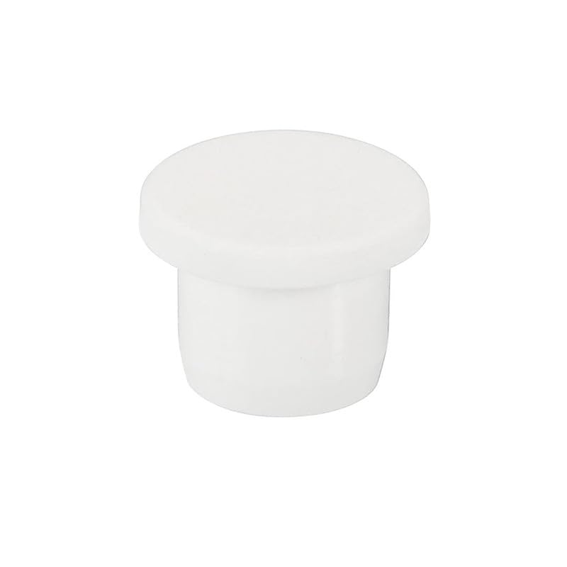 10 Pcs Silicone Stoppers, 31.3mm Round Hole Plugs, White Silicone Plugs, Insert End Caps for Bottle Jar Furniture