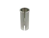 Alloy Seat Post Shim 31.8mm To 28.6mm Silver.
