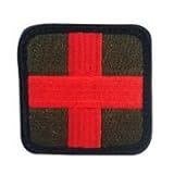 Medic Cross Morale Tactical Patch with Velcro by Backwoods Barnaby (2
