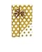 Extra Long Metallic Gold Foil and White Polka Dot Double Sided Gift Wrap Wrapping Paper Large 18ft Roll
