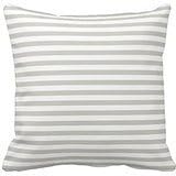 Pastel Gray Modern Striped pillow case 18*18