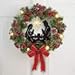 Collections Etc Lighted Nativity Scene Christmas Wreath