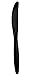 Big Party Pack Jet Black Plastic Knives - Pack of 100