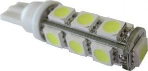 Pack of THREE (3), LED 13x5050 2W 12V White Omni Wedge Bulb T10 194 168 2825 W5W 50