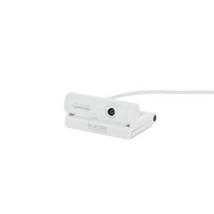 ELECOM WEBカメラ 300万画素 1/4インチCMOSセンサ FullHD対応 ホワイト UCAM-DLE300TWH