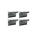 Pelican 1100 Quick Mounts 4-Piece (Black)