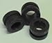 TWO - Standard #4 Downstem or Pipe Grommets (BLACK)