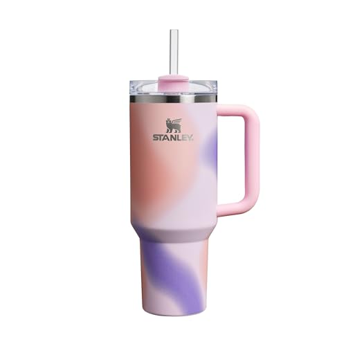 STANLEY 1913 Quencher H2.0 Flowstate Trinkflasche Mit Strohhalm 1.2L - Thermobecher Kühlt 11 Stunden - 48 Stunden Eisgekühlt - Thermosflasche BPA Frei