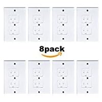 Universal Self-Closing Electrical Outlet Covers,Extra Safe Retardant Child Safety Guards Socket Plugs Protector, BPA Free, Hardware Included