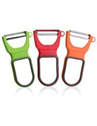 3 Packs Vegetable Fruit Peeler, Magic Trio Peeler 3 Amazing Stainless Steel Blades For Potato Fruit, Multifunction Kitchen Helper