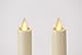 1 in. W x 8 in H Classic Wax Dip Taper 2 pc. Ivory No Scent