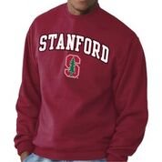 Campus Colors Stanford Cardinal Adult Arch & Logo Gameday Crewneck Sweatshirt - Cardinal, Large