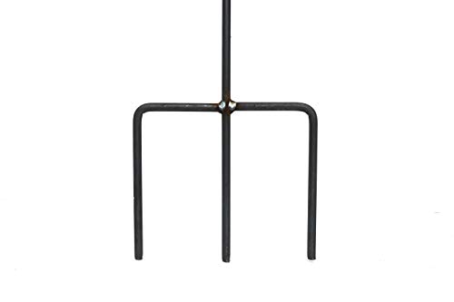 Rankgitter aus Holz/Metall stabil und freistehende Dekoration für den Garten in Naturrost als Rankhilfen für Kletterpflanzen Rosen Himbeeren Höhe 170 cm – Bild 5