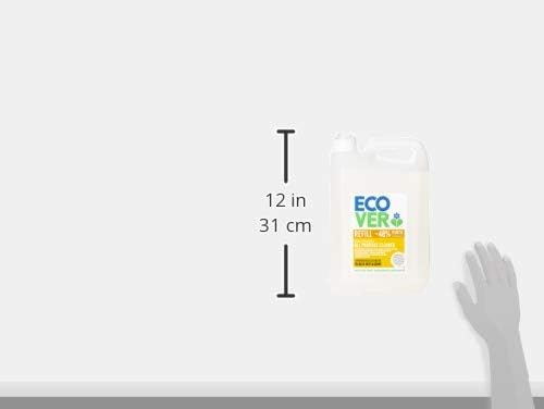 Ecover All Purpose Cleaner Refill, Tackles Dirt & Grime, for Hard Surfaces Lemongrass & Ginger Scent, Pack of 1, 1 x 5L - Image 5