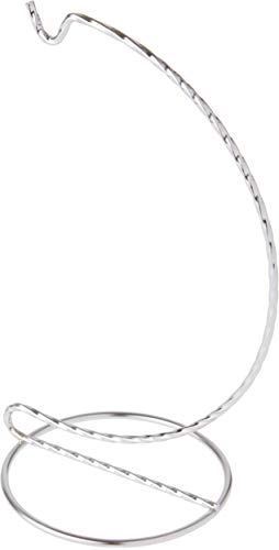 Bard's Twisted Silver-Toned Ornament Stand, 7" H x 3" W x 3" D