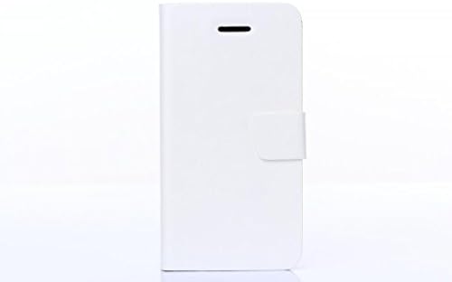 HWER 2 in 1 Bundle for HUAWEI Ascend P7 Leather Flip Protective Wallet Cover Shell with HD Screen Protector,Color:buckle ID-White