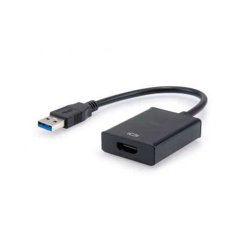 Watio Wave Adattatore - Adattatore video USB 3.0 a hdmi, colore nero, consente di collegare dispositivi con USB a schermi hdmi, ad alta velocità di trasferimento.