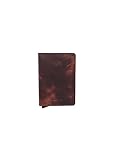 'Secrid Slim Wallet Genuine Leather Vintage Brown / RFID Safe Card Case 12 cards