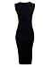 TAM WARE Women's Classic Slim Fit Sleeveless Midi Dress TWCWD051-BLACK-US S/M(Tag Size M)