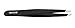 Tomiya Stainless Steel Slant Tweezers (black2)