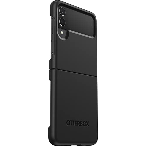 OtterBox Cover per Samsung Galaxy Z Flip3 5G Thin Flex, Resistente a Shock e Cadute, in 2 Pezzi, Testata 2X vs Norme Anti Caduta Mil-Std 810G, per telefoni Pieghevoli, Nero