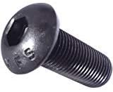4-40 x 1-1/4" Button Head Socket Cap Screw, Allen Socket Drive, Black Oxide, Alloy Steel, Full Thread - Quantity 50 - by Fastener Depot, LLC