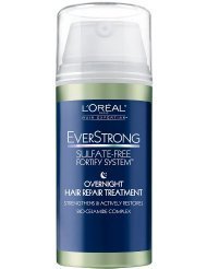 Loreal Everstrong Sulfate Free Fortify System Overnight Repair 3.4 Oz (3 Pack)