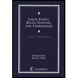Legal Ethics : Rules,Statutes and Comp, Zitrin, 1422483223