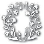 Tutti Designs Thin Metal Die - Butterfly Oval - Tutti-101