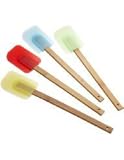Good Cook Set Of 4 Silicone Spatulas With 100% Bamboo Handles. 450°F Heat Safe (4set)