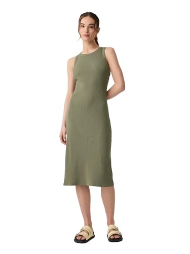 GAP Womens Knit Midi Dress Walden Green S