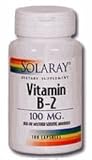 Solaray Vitamin B-2 100mg 100 Capsules