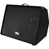 Seismic Audio - Single 15-Inch Floor Monitor Studio, Stage, or Floor Use-Pole Mounts for PA/DJ Speaker-Bar, Band, Karaoke, Church, Drummer Use