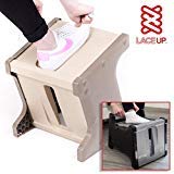 Get Active with LaceUP. Practice Good Ergonomics .Sock Aid & Helps Elderly, Kids, Pregnant Women, Athletes & People with Limited Mobility. Non-Slip Shoe Block with 2 Sitting and Standing Heights. - Thumbnail 3
