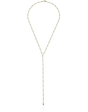 Sparkle Ball Square Bead Sterling Silver Chain Necklace