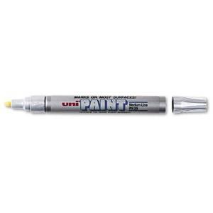 DOZEN: Sanford Brands uni-Paint Marker, Medium Point, Silver 63614