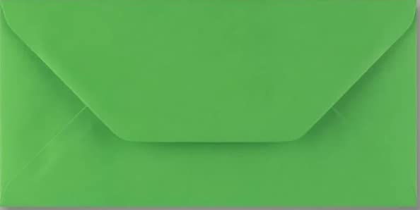 DL (110mm x 220mm) Coloured Envelopes for Greetings Cards Party Invitations & Craft - Pack of 50 (Fern Green)