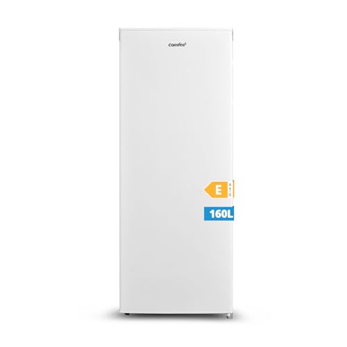 RCU160WH2(E) 160L Congelatore monoporta verticale e 5 Cassetti, 4 Stelle, -24° Gradi, Controllo Della Temperatura, Compressore GMCC di Alta Qualità, Cerniere Della Porta Sostituibili, Bianco