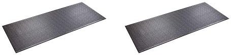 SuperMats Heavy Duty Equipment Mat 30GS Made in U.S.A. for Treadmills Ellipticals Rowing Machines Recumbent Bikes and Exercise Equipment (2.5-Feet x 6-Feet) (30" x 72") (2-(Pack))