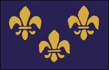 FLUER DE LIS 3 FLOWERS/BLUE #1137 Brand NEW 3'x5' Large Banner - Great Flag for All Occasions!