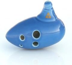 Zelda - Six Hole Ceramic Ocarina Triforce Design, Sweet Potato Ocarina, Free Tutorial & Songbook