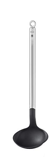 ROESLE Basic Line Sossenloeffel mit Rundgriff und Aufhaengeoese
