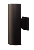 NICOR Lighting 50102BA 12 Inch Bronze Up and Down Bullet Light,
